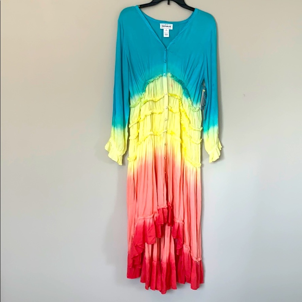 For the Republic tie dye dress size M